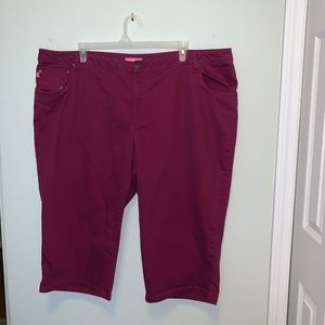 Woman WIthin Berry Capris size 30W